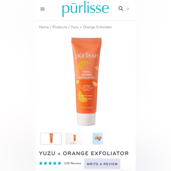 PURLISSE YUZU +ORANGE EXFOLIATOR and PURLISSE DRAGONFRUIT+NIACINAMIDE EXFOLIATOR - Picture 2 of 16